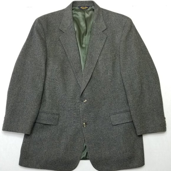 Brooks Brothers 1818 Gray Sport Coat Tweed Flannel